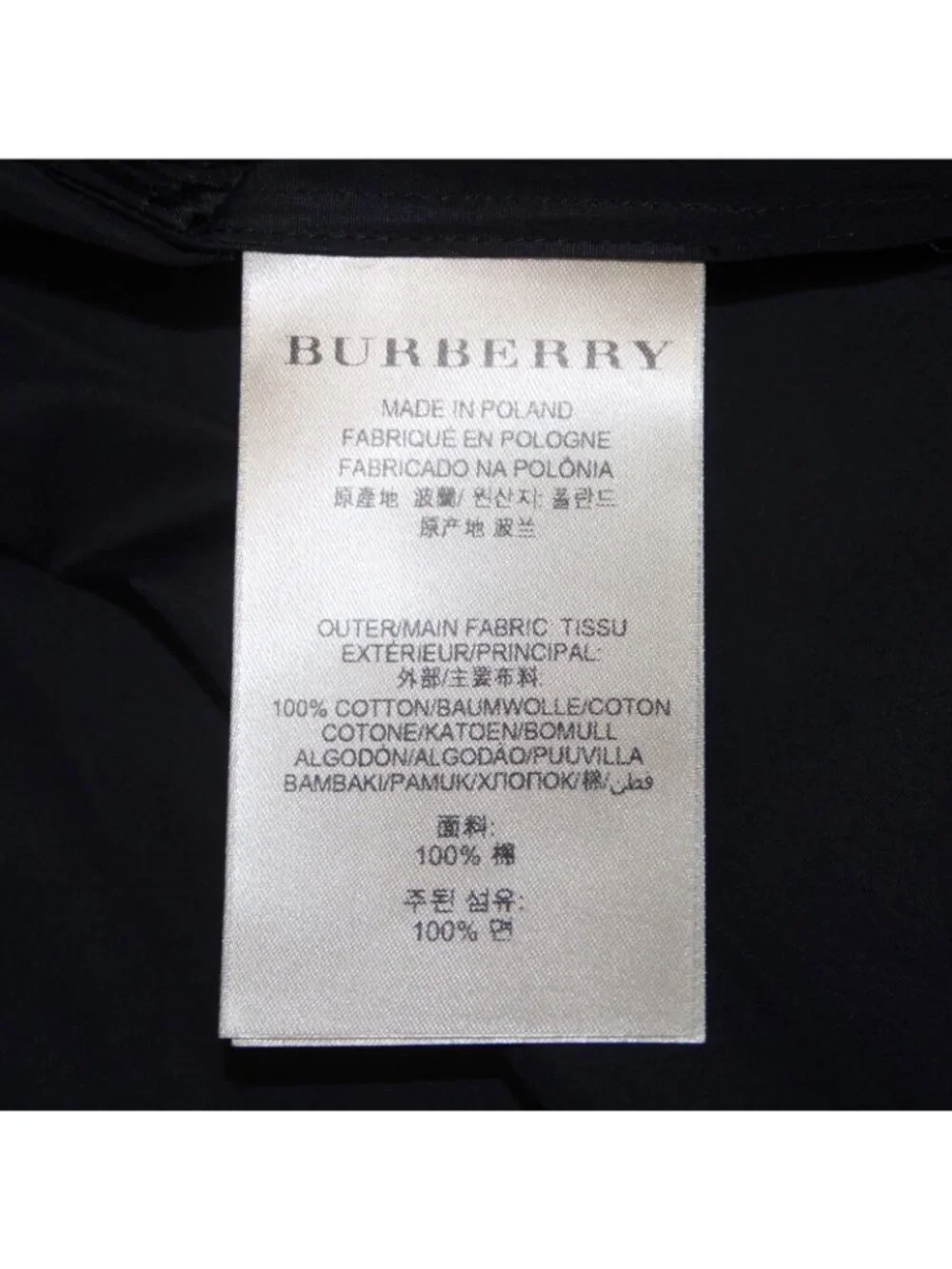 Burberry Dress Sz 12 Navy Blue Pockets Pleated Collared 100% Cotton Dress - Picture 12 of 16